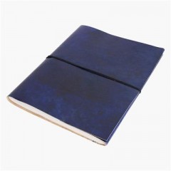 MAMA BLUE LEATHER PHOTO ALBUM 